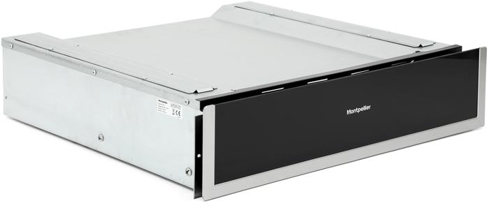 Montpellier WD140ST 14cm Integrated Built-in Warming Drawer Black