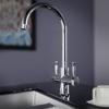 Montpellier 3in1SC Multiplex Swan Spout Hot Boiling Water Tap Chrome