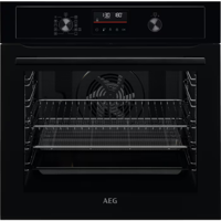 AEG BEX535A61B 6000 Airfry Aqua Clean Built-in Single Electric Oven Black