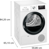 Siemens WT45N203GB iQ300 8kg condenser Freestanding Dryer White
