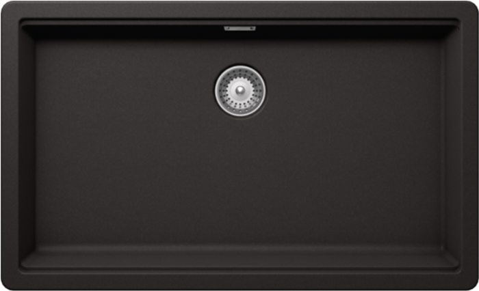 1810 HohleUno 700U 1 Bowl  Purquartz /1501 Undermount Sink Black