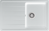 1810 Berguno 780i  1 Bowl Pure Quartz /1602 Inset Sink White