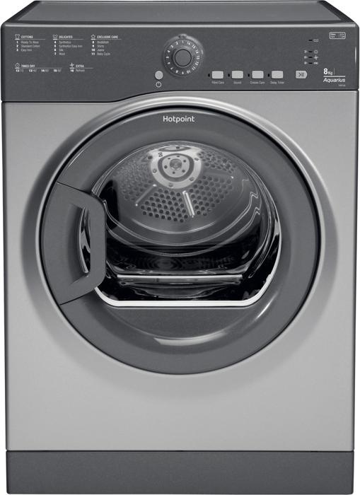 Hotpoint TVFS 83C GG.9 UK AQUARIUS ( TVFS83CGG ) Freestanding Dryer Graphite