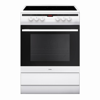 Amica 608CE2TAW 60cm Ceramic Hob Freestanding Electric Cooker White