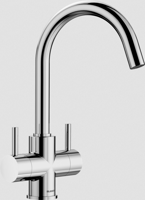 Blanco CAMIA Twin lever monobloc mixer ( 525334 ) Tap Chrome