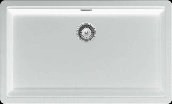 1810 HohleUno 700U 1 Bowl Purquartz /1502 Undermount Sink White