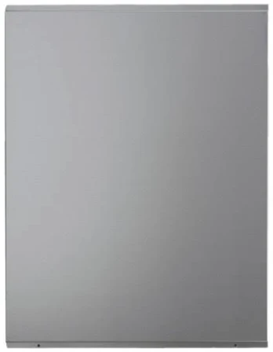 Signature Straight 900 x 750 Splashback Silver Steel