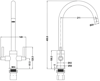 1810 CUR/01/CH Curvato Slim Lever Curved Spout Tap Chrome