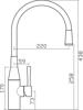 Clearwater MO2MB Morpho Flexi Spray Hose Kitchen Tap Black