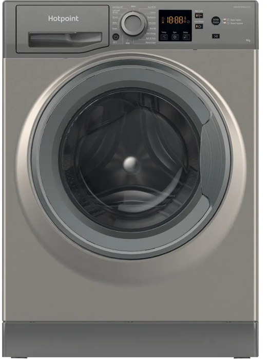 Hotpoint NSWF946GGUK Anti-stain 9kg - 1400rpm - Freestanding Washing Machine Graphite