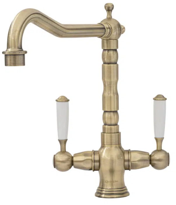 Caple Hadley Traditional Dual Lever Tap HAD/AB Tap Antique Brass