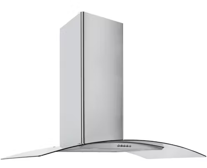 CATA CG90SSPF 90cm Curved Glass Hood Stainless steel