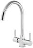 Reginox Thames  Twin Lever Kitchen Sink Mixer UK4R1102 Tap Chrome