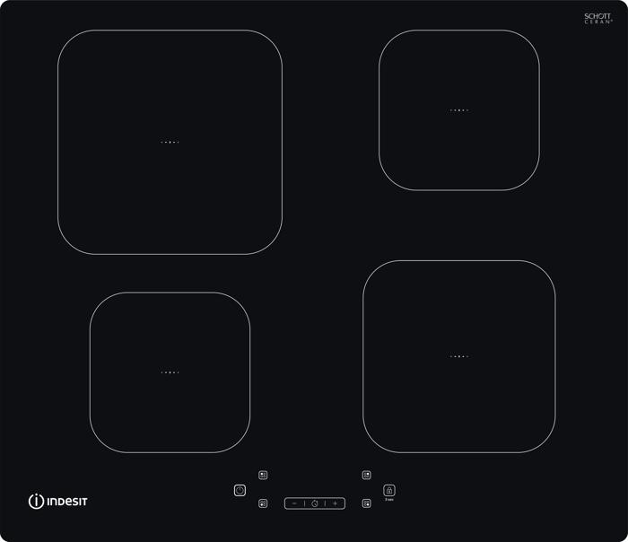 Indesit IS83Q60NE 4 Zone 60cm Induction Hob Black