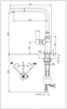 NS EL00035 Scott & James Single Lever Pull out mixer Tap Black