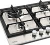 Belling 444411636 GHU603CI 60cm 4 Burner with Wok and cast iron pan supports Gas Hob Stainless steel