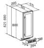 CDA CFWC304SS 30cm Freestanding/Undercounter Slimline Wine Cooler Stainless steel