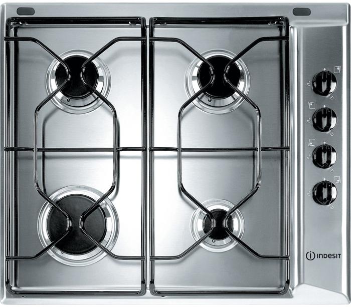 Indesit PAA642IXIWE1 58cm 4 Burner Gas Hob Inox