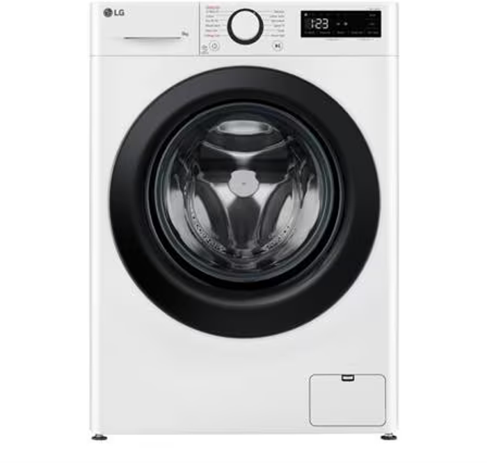 LG F2Y509WBLN1 9kg 1200 rpm Steam™  AI Direct Drive™ TurboWash™ Freestanding Washing Machine White
