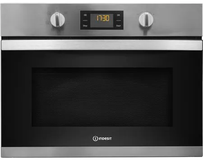 Indesit MWI3443IX Aria Microwave + Grill - Double Power Wave technology 900w Built-in Microwave Stainless steel