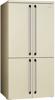 Smeg FQ960P6 Victoria  915 mm Wide Four Door Frost Free American Style Fridge Freezer Cream