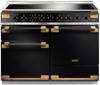 Rangemaster ELS110EIGB/BE Elise Luxe 110 Induction 136270 Black with Black / Antique Brass trim Induction Range Cooker 