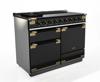 Rangemaster ELS110EIGB/BE Elise Luxe 110 Induction 136270 Black with Black / Antique Brass trim Induction Range Cooker 