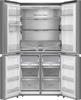 Hisense RQ758N4SWSE Cross Door Non Plumbed Water Dispenser Frost Free American Style Fridge Freezer Stainless steel