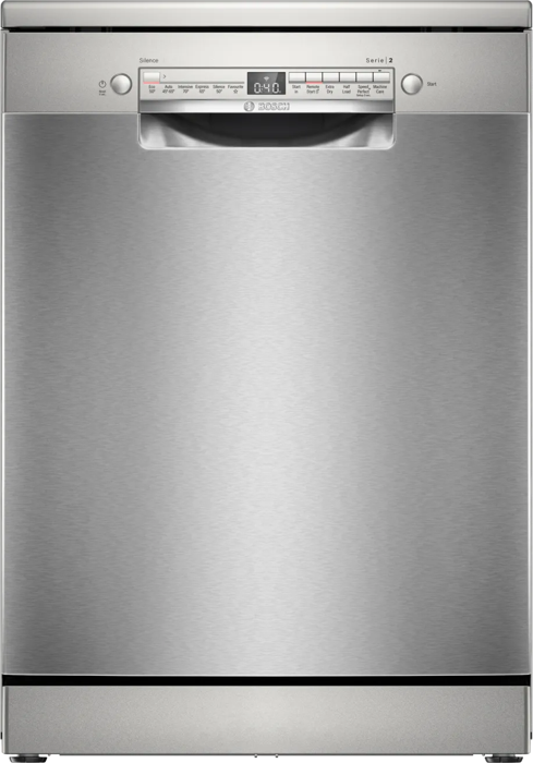 Bosch SMS2HVI67G Series 2 60cm 14 Place settings Freestanding Dishwasher Brushed Steel