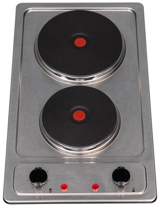 OEM PHP301SS 30cm Compact 2 Zone Domino Solid-Plate Electric Hob Stainless steel