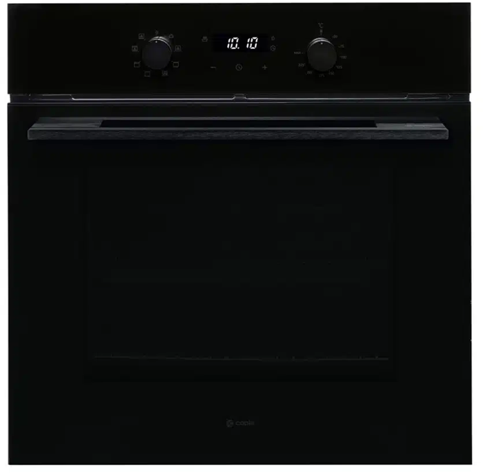 Caple C2362BG 60cm 8 Functions Built-in Single Electric Oven Black Glass