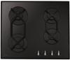 CDA HVG621BL 60cm 4 Burne Gas on glass Gas Hob Black