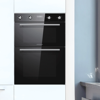 Statesman BDM373BL  35/70 Litre Multifunction Built-in Double Electric Oven Black