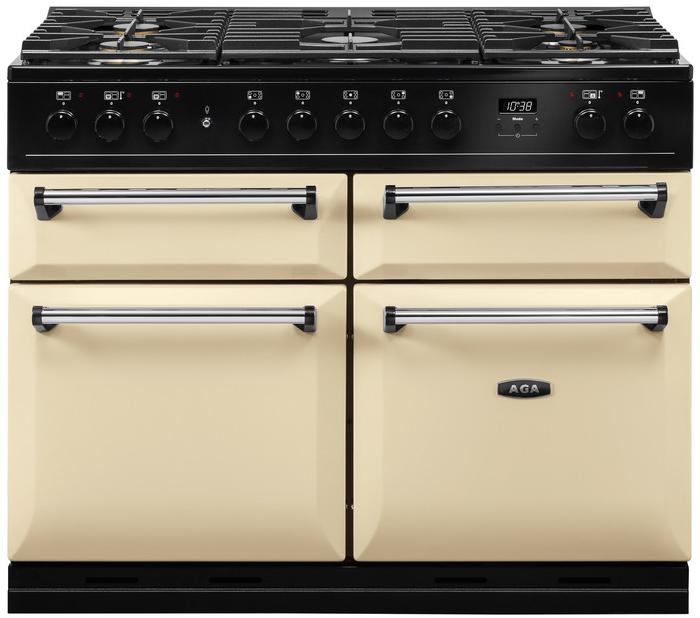 AGA MDX110DFCRM 122090 Masterchef Deluxe 110 DF Dual Fuel Range Cooker Cream