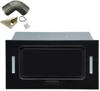 OEM UCG52BL 52cm Black Glass Built In Cupboard Hood Black