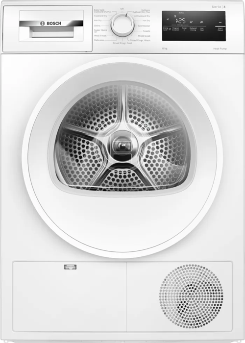 Bosch WTH85225GB Series 4 Heat Pump 8kg Freestanding Dryer White