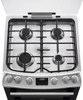 AEG CGX1130ACM Lidded Catalytic Double Oven Freestanding Gas Cooker Stainless steel