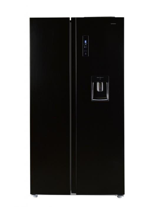 Teknix TSBSW911772B Frost Free 562-Litres Non-Plumbed Water Dispenser American Style Fridge Freezer Black