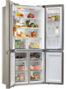 Haier HCR5919ENMM Cube 90 Series 5 Multi door No Frost 643 Litres American Style Fridge Freezer Platinum Inox