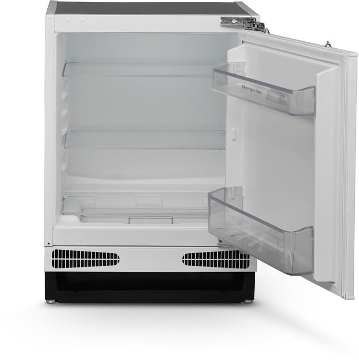 Montpellier MBUL134E undercounter 134Litres Larder Integrated Fridge White
