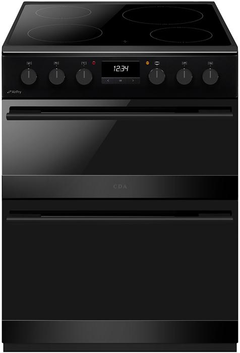 CDA CFC6100MB 60cm with ceramic hob Freestanding Electric Cooker Matt Black