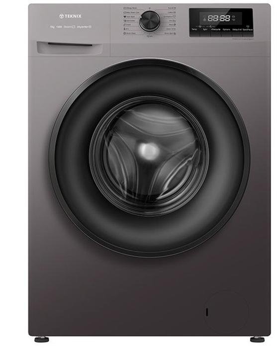 Teknix TKW8142HS 8kg 1400 Freestanding Washing Machine Titanium