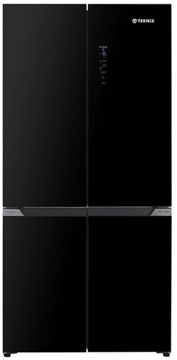 Teknix TMD19091SIBI 505 Litre Multi door Frost Free American Style Fridge Freezer Dark Inox