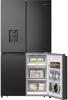 Hisense RQ758N4SWFE Frost Freet 606 Litres 4 Door Non Plumped Water Dispenser American Style Fridge Freezer Black