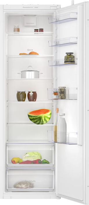 NEFF KI1811SE0G In Column Fridge + GI7812EE0G Frost Free Freezer ( Integrated Fridge and Freezer ) White