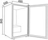 OEM DC1BL Under Counter Drinks Fridge 118L Beer Wine Cooler Black