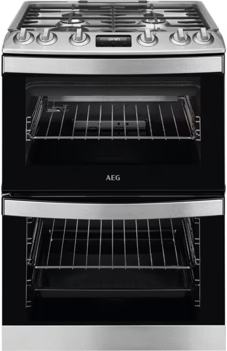 AEG CGB6131ACM with Double Oven Freestanding Gas Cooker Stainless steel