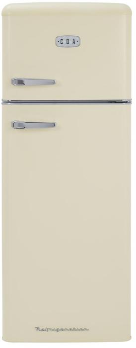CDA Betty Retro 55cm Top Mount 206 Litres Freestanding Fridge-Freezer Barley
