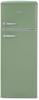 CDA Betty Retro 55cm Top Mount 206 Litres Freestanding Fridge-Freezer Meadow