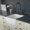 Caple York 2  Yorkshire Sit-On Sink Ceramic 1 Bowl ( Waste kit included - CPK501) Belfast Sink White